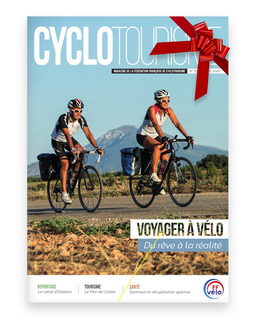 Couverture de la revue Cyclotourisme du mois d'avril 2020.