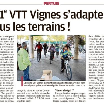 La Provence – La 11e VTT Vignes s’adapte à tous les terrains