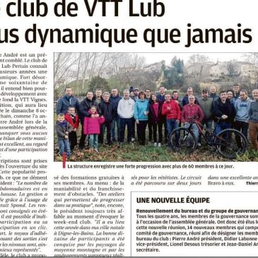 La Provence – Le club VTT LUB plus dynamique que jamais
