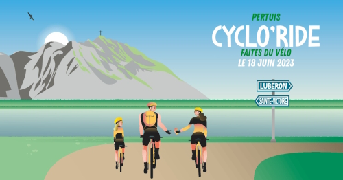Illustration de la fête du vélo Cyclo'Ride Pertuis